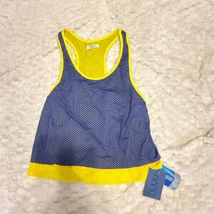 Nuu Muu Blue and Yellow Tank Top